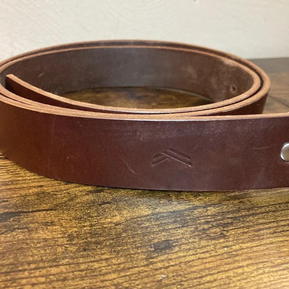 MorrisonMade Leather Belt Brown Full Grain‎ Handmade USA TikTok Viral AWM 43-48